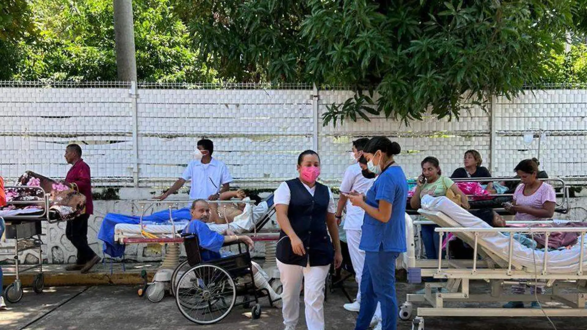 pacientes evacuados